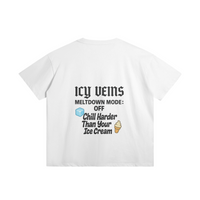 Chill Vibes Cartoon Tee - White / S