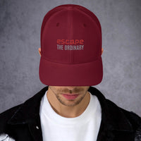 Maroon trucker hat from Classic Snapback Trucker Cap, perfect for streetwear lovers