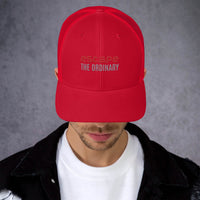 Red trucker hat in Classic Snapback Trucker Cap, perfect for streetwear lovers