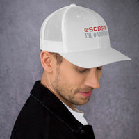 Classic Snapback Trucker Cap in white, featuring adjustable snapback for stylish streetwear