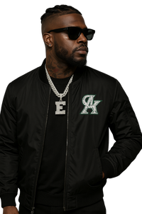 Cracked Kings Premium Bomber Jacket – Black Edition
