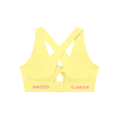 Women's Twist Front V-Neck Sports Bra
