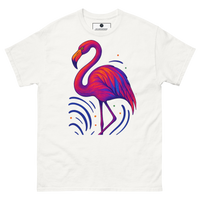Electric Flamingo Vibes Tee - White - S
