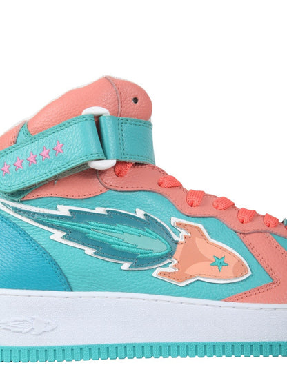 ENTERPRISE JAPAN Retro Coral High Tops - ENTERPRISE JAPAN / Pink / 40
