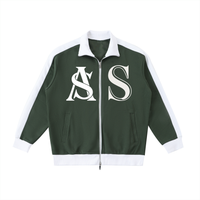Ariva Streetwear “AS Legacy” Monogram Track Jacket - GREEN