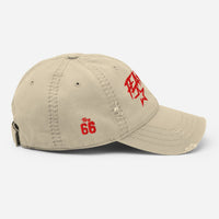 Fearless Distressed Dad Cap - Beige - Beige / One size