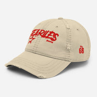 Fearless Distressed Dad Cap - Beige - Beige / One size