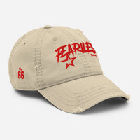 Fearless Distressed Dad Cap - Beige - Beige / One size