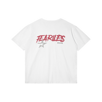 Fearless Los Angeles Oversized Streetwear Graphic T-Shirt - White - White / XXS