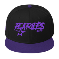 Fearless Strong Graffiti Snapback Hat - Black / One size