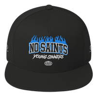 Flat Bill Cap No Saints Young Sinners Black - Black / One size