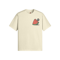 Fresh Watermelon Slice Cream Graphic Tee - White Rock / XS