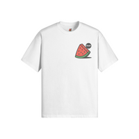 Fresh Watermelon Slice White Graphic Tee - White / XS