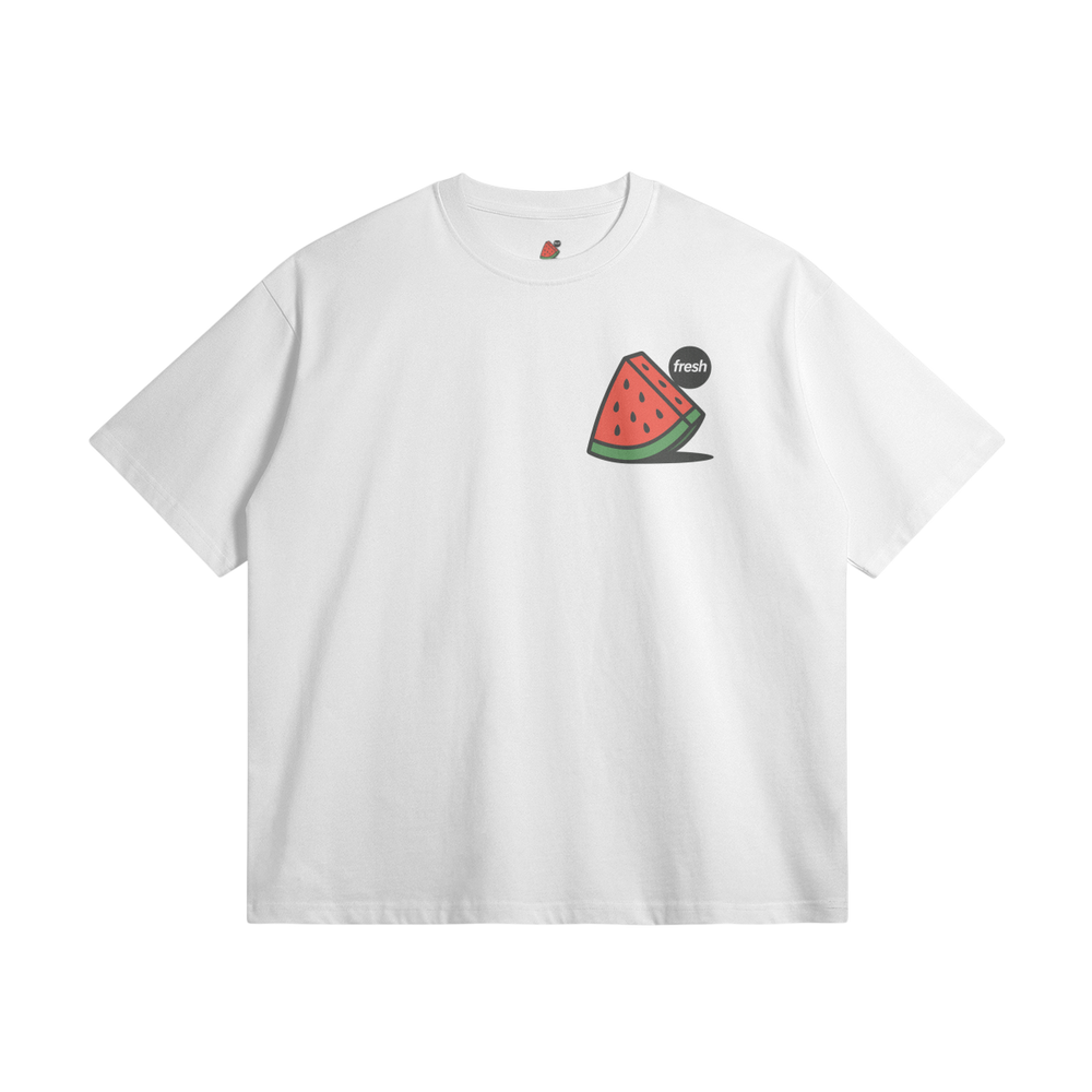 Fresh Watermelon Slice White Graphic Tee
