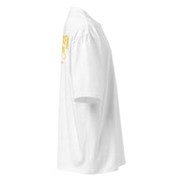 Gold CE Lettering T-Shirt White Oversized