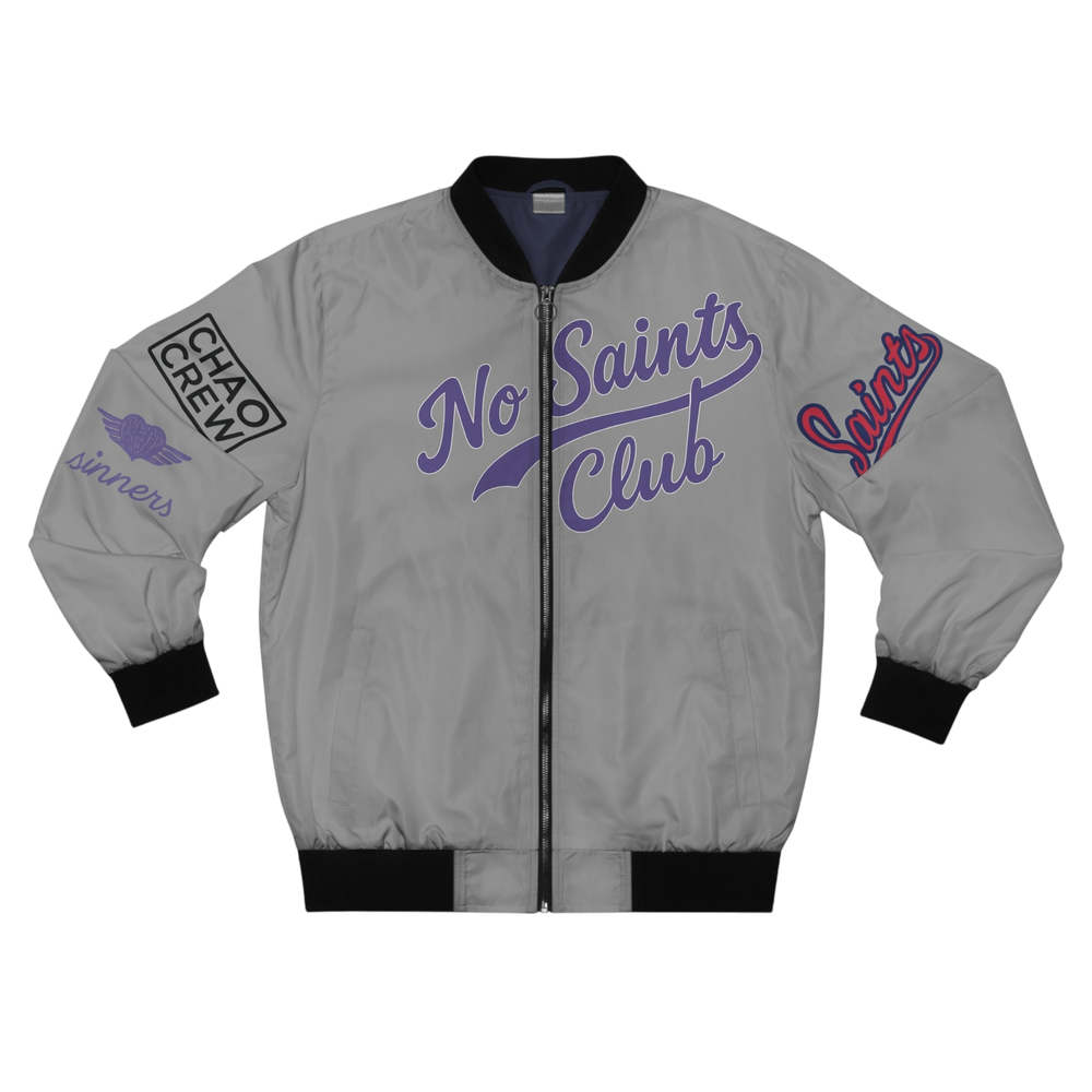 Gray Bomber Jacket | No Saints Club - XS