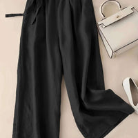 Mittoshop Seam Detail Wide Leg Denim Jeans in Medium Blue