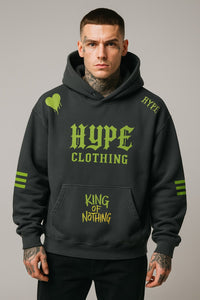 HYPE KING Hoodie – Grey Reign Edition