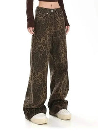Leopard Print Jeans Womens - Women’s Jeans