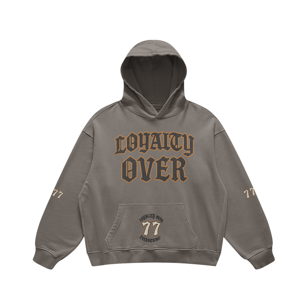 LOYALTY OVER Pullover Hoodies Oversized