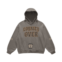 LOYALTY OVER Pullover Hoodies Oversized
