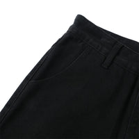 Black denim pants.