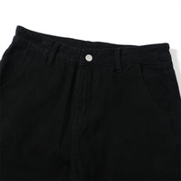 Black denim pants.