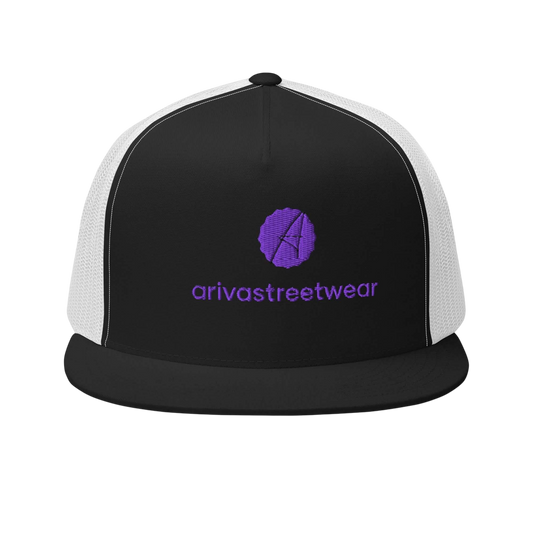 Black and white Men’s Trucker Cap Black for a stylish outdoor look
