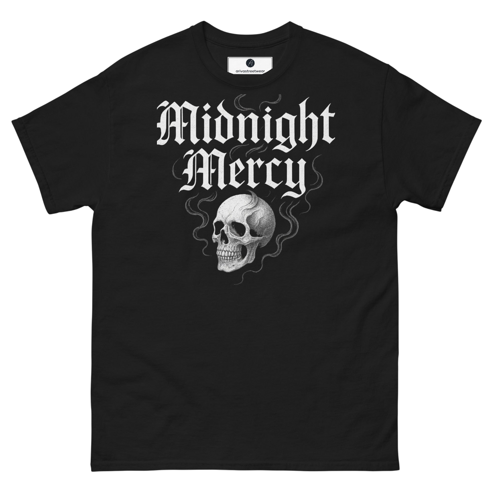Midnight Mercy Skull Tee - Black - S