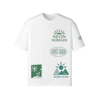 Neon Nomads White Graphic T-Shirt - White / S