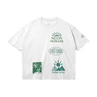 Neon Nomads White Graphic T-Shirt