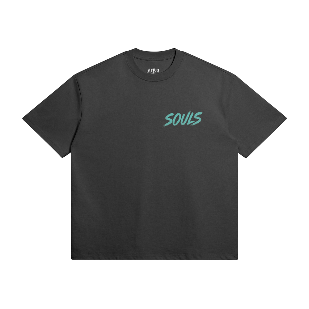 NEON SOULS Graphic Streetwear T-Shirt - Black - Black / XS