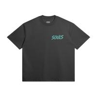 NEON SOULS Graphic Streetwear T-Shirt - Black - Black / XS