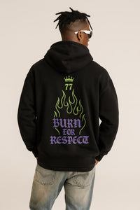 No Mercy 77 Crown Hoodie - FADED BLACK
