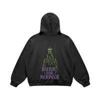 No Mercy 77 Crown Hoodie - FADED BLACK
