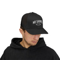 No Saints Black Snapback Trucker Cap - Black / One size