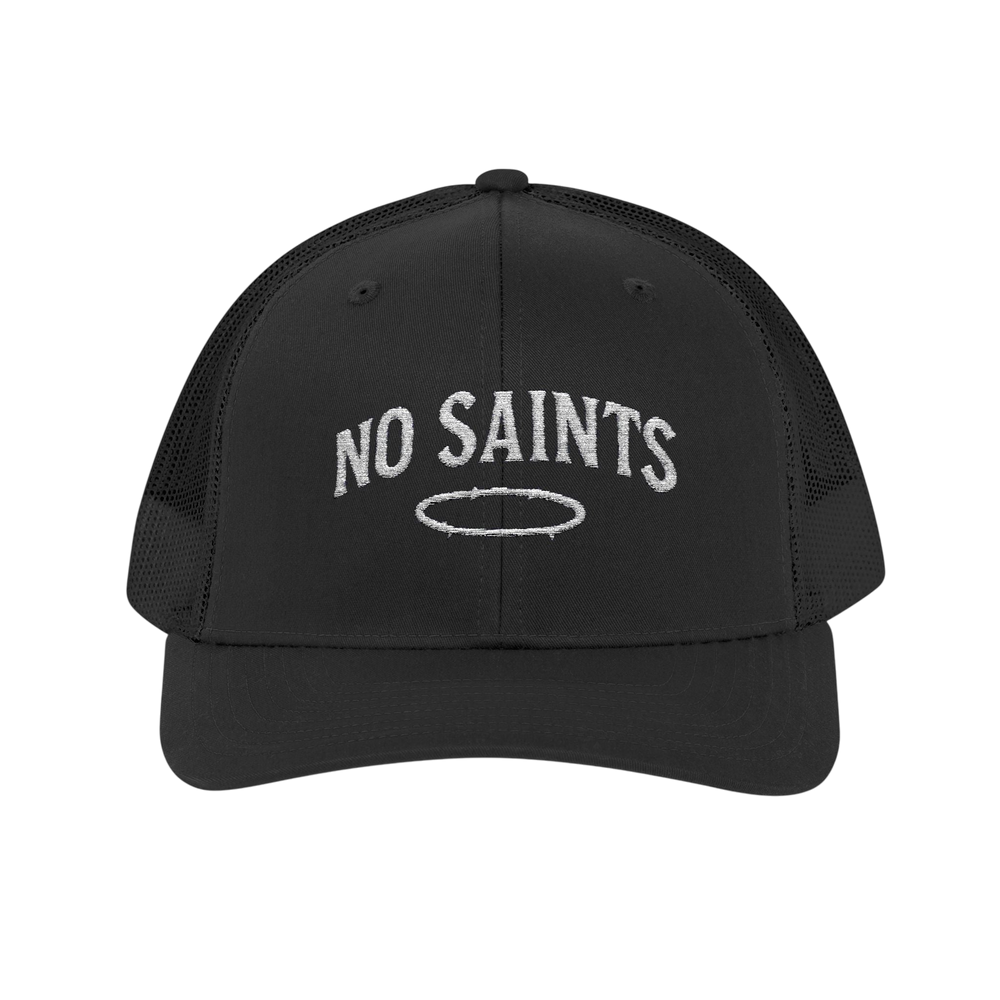 No Saints Black Snapback Trucker Cap - Black / One size
