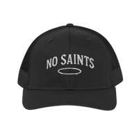 No Saints Black Snapback Trucker Cap - Black / One size