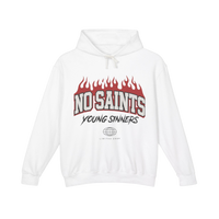 No Saints White Pullover Hoodie - S / White