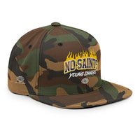No Saints Young Sinners Camo Snapback Hat - Camouflage / One size
