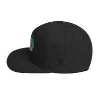 No Saints Young Sinners Green Black Snapback Hat - Black / One size