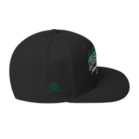 No Saints Young Sinners Green Black Snapback Hat - Black / One size