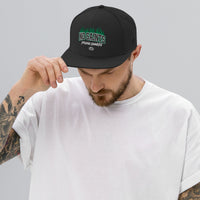 No Saints Young Sinners Green Black Snapback Hat - Black / One size