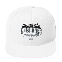 No Saints Young Sinners White Snapback Hat