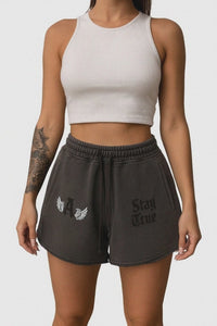 Ariva Streetwear Graphic Shorts - GREY