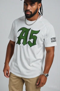 A5 Unisex Streetwear Mesh Jersey – White