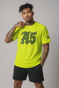 A5 Unisex Streetwear Mesh Jersey – Yellow