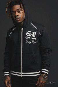 Savage SL "Stay Real" Black Zip Hoodie