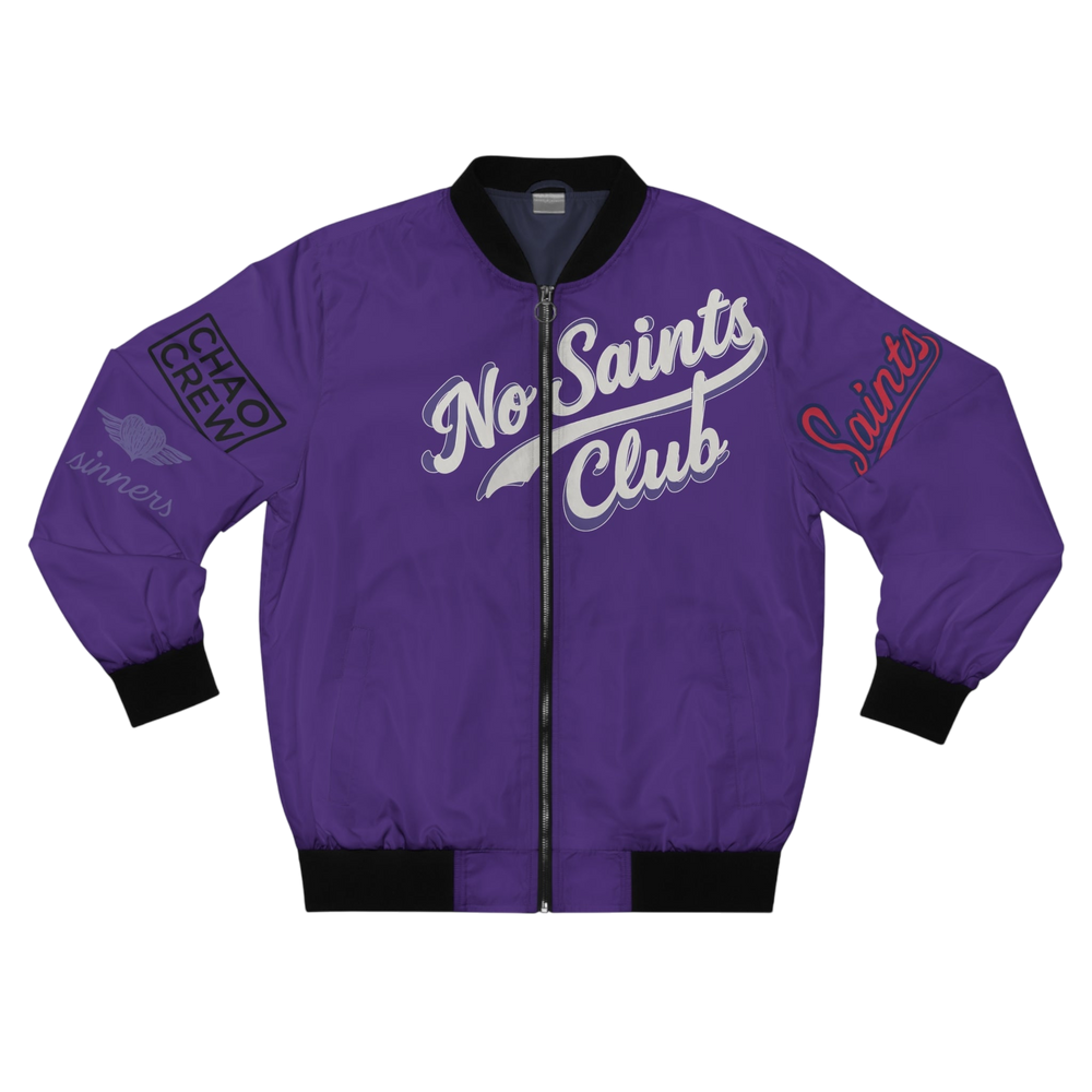 Purple Bomber Jacket | No Saints Club - XS