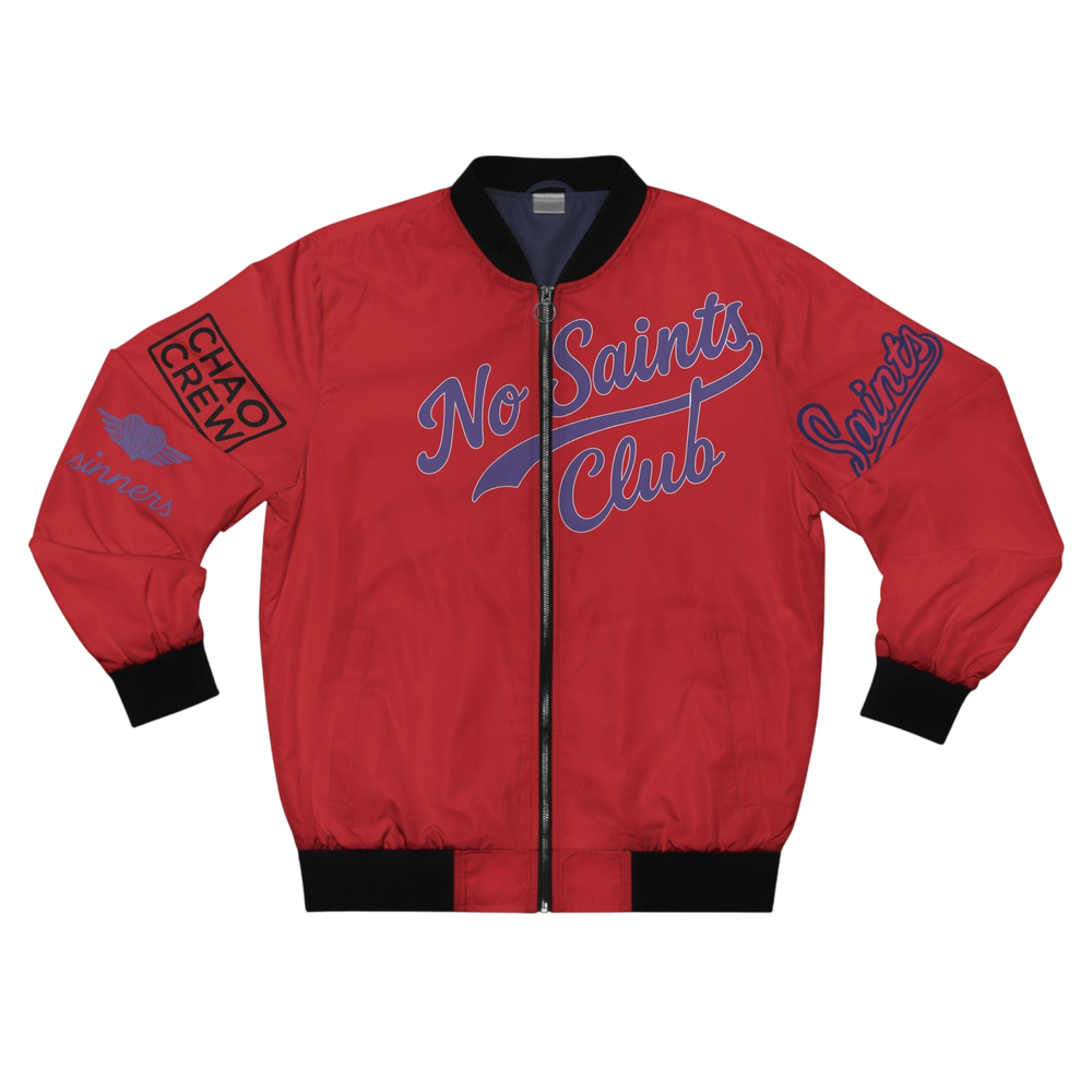 Red Bomber Jacket | No Saints Club - XS